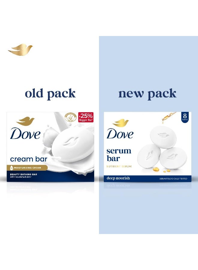 Dove Serum Bar | with Nutrient Serum | Deep Nourish |  (125g x 8) - Image 4
